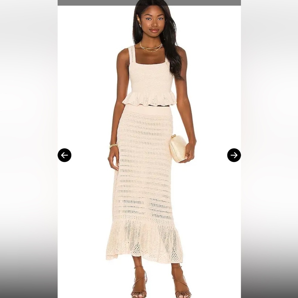 A.L.C. Jace Peplum Top Amaya Skirt Set